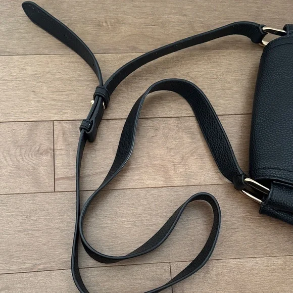 Marc Jacobs Black Pebbled Leather Saddle Crossbody Bag - Picture 3 of 7